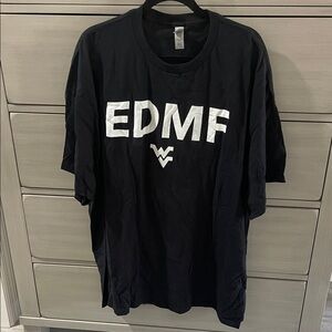 WVU Black Motto “EDMF” Short Sleeve Tee